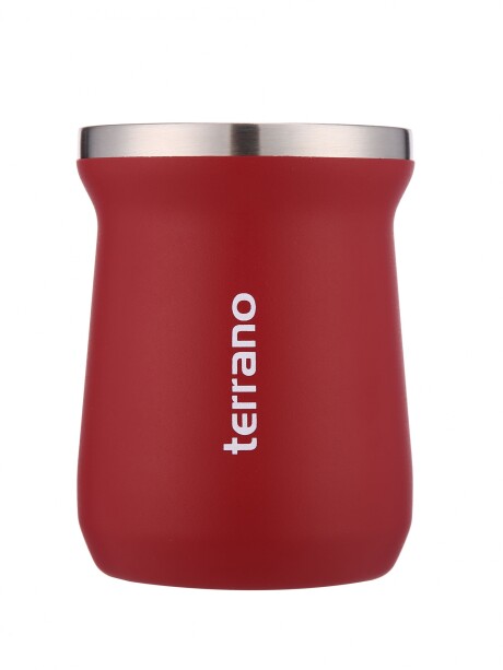 Mate Acero Inox. Camionero Rojo