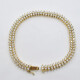 Pulsera En Oro 18K Con Doble Fila De Brillantes. Pulsera En Oro 18K Con Doble Fila De Brillantes.