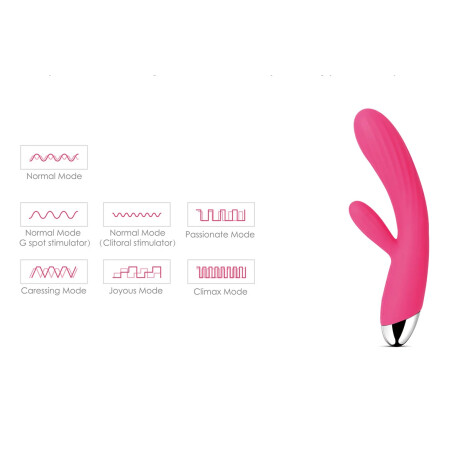 Vibrador Rabbit Flexible Con Calefacción Angel Vibrador Rabbit Flexible Con Calefacción Angel