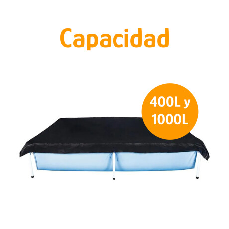 Cobertor P/Piscina Rectangular 400L y 1000L 2,19x1,60m PVC Azul
