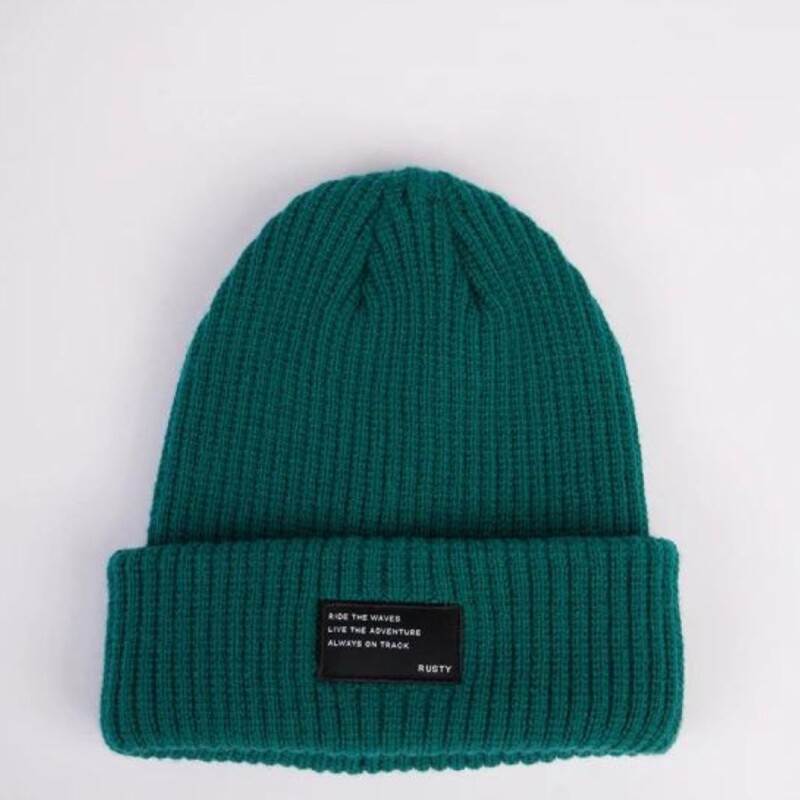 Gorro Dama Tejido Liso Rusty Verde