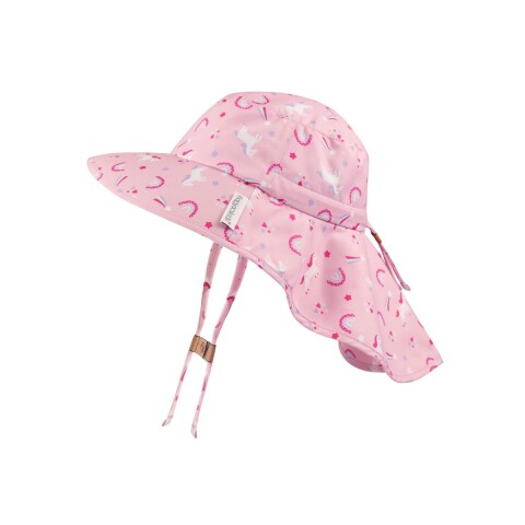 FJKCH98 Gorro De Sol Con Protección Uv 50+ Con Capa - Unicornio 2-4 Años