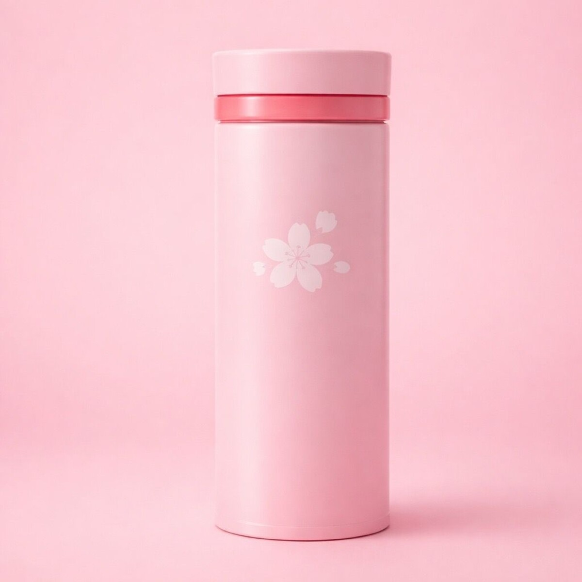 BOTELLA TÉRMICA (FLOR DE CEREZO/500 ML/ROSA) 