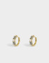 Aros Argollas Premium Silver Aros Argollas Bañado En Oro - Dorado