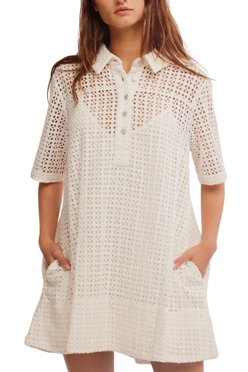 VESTIDO REMINO EYELET Marfil