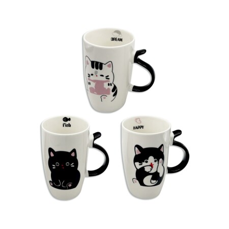 TAZA CERAMICA CAT Sin color