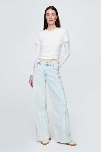 Jean Stride Tiro Alto Mujer Light Indigo 1
