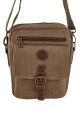 Morral cruzado en Lona Vintage Marrón