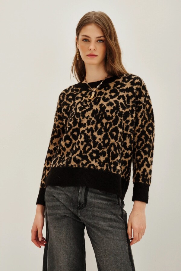 Sweater Animal Chita Leopardo