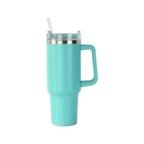 Vaso Térmico De Acero Con Asa 1200 ML Verde