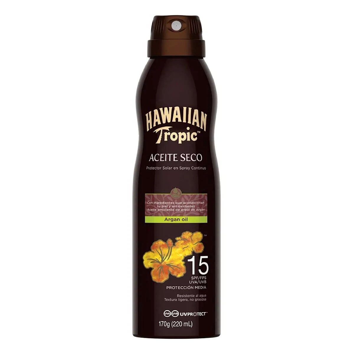 Hawaiian Tropic Aceite Protect Arg·n Spray Cont 