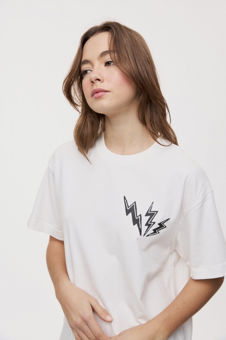 REMERA HUMAN Blanco