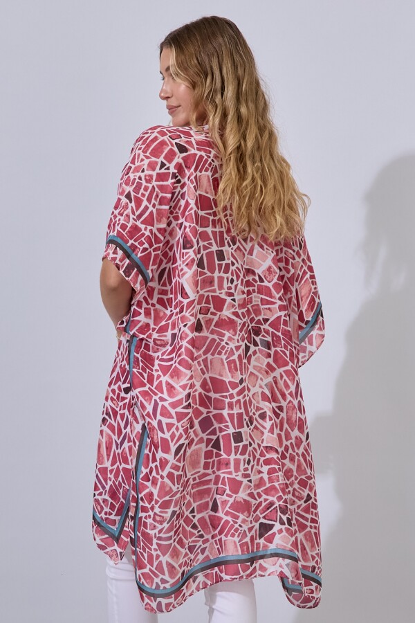 Kimono Printed MULTI/ROSA