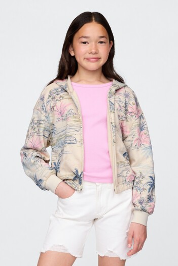 Canguro Sin Felpa Niña Palm Print