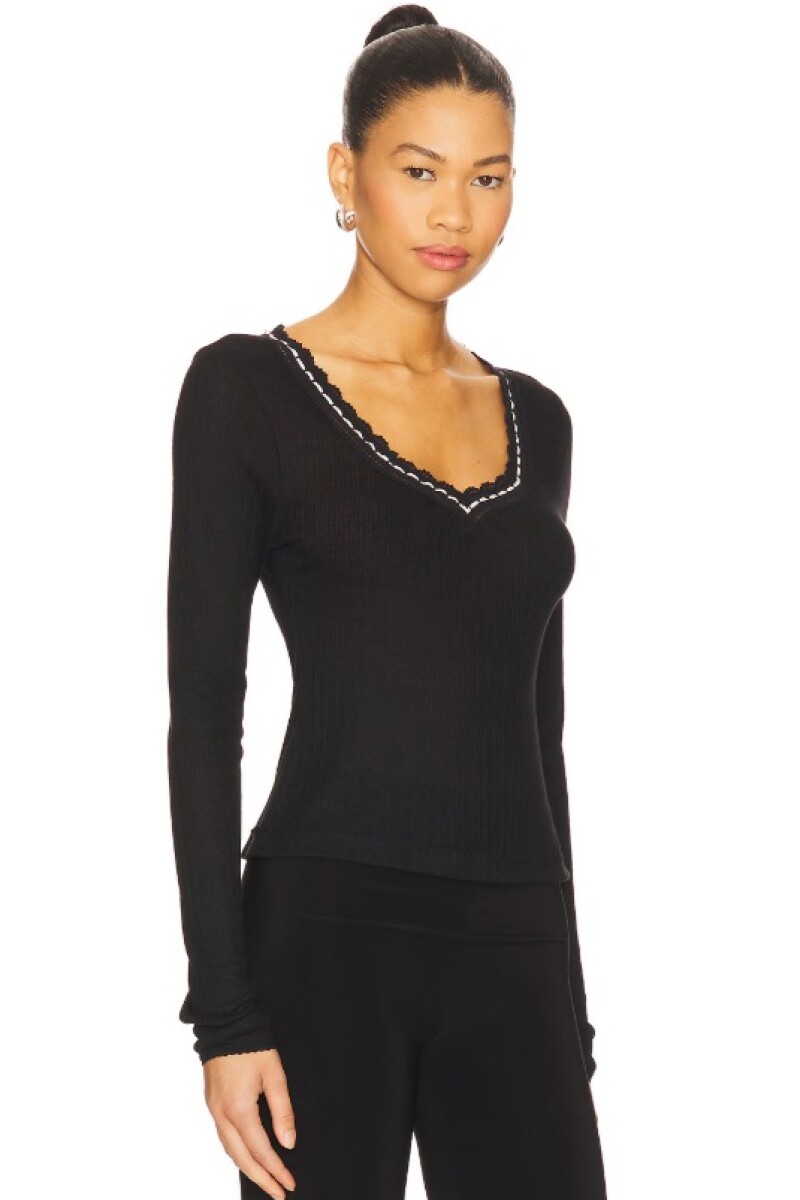 ONLY YOU LONG SLEEVE Negro