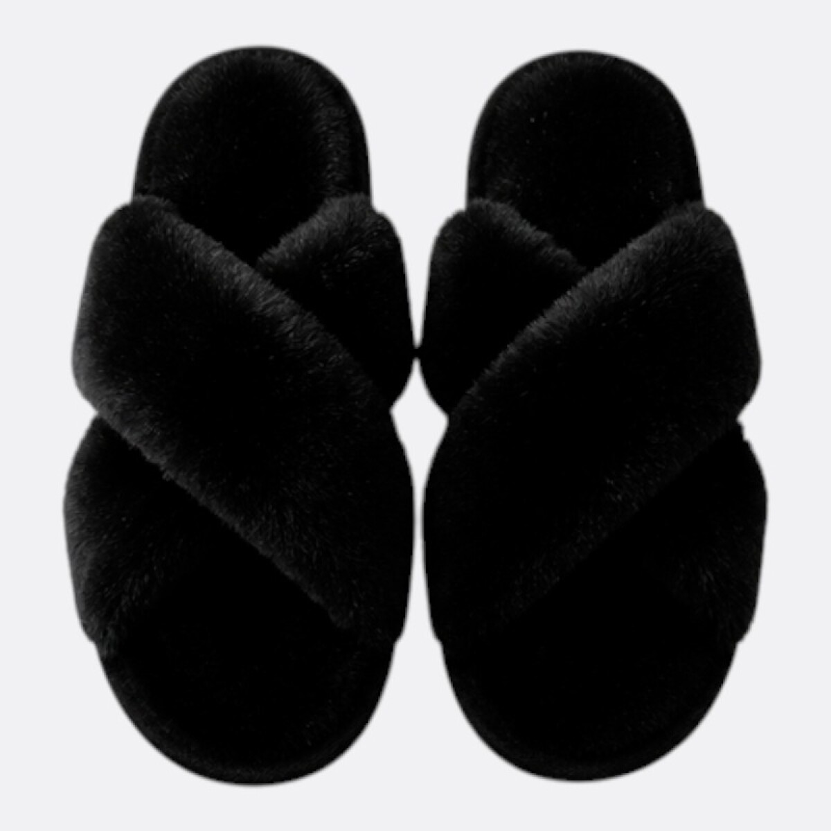Pantufla Cruzada Varios Colores - Negro 