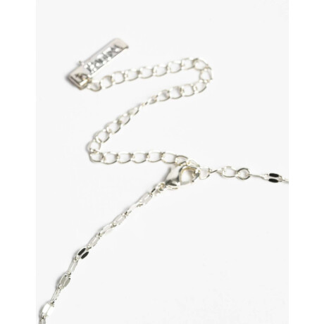 Collar Con Charms De Cubic Zirconia Plateado