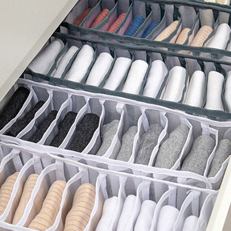 Organizador de ropa interior con divisores angosto Organizador de ropa interior con divisores angosto