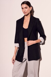 Blazer Lino Negro