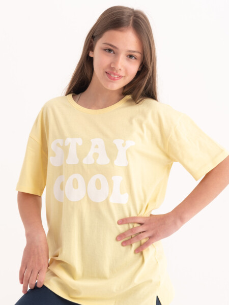Camiseta manga corta Cool Amarilla