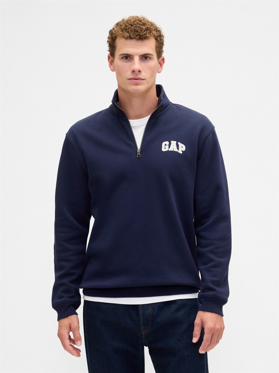 Buzo Deportivo Logo Gap Hombre - Tapestry Navy 