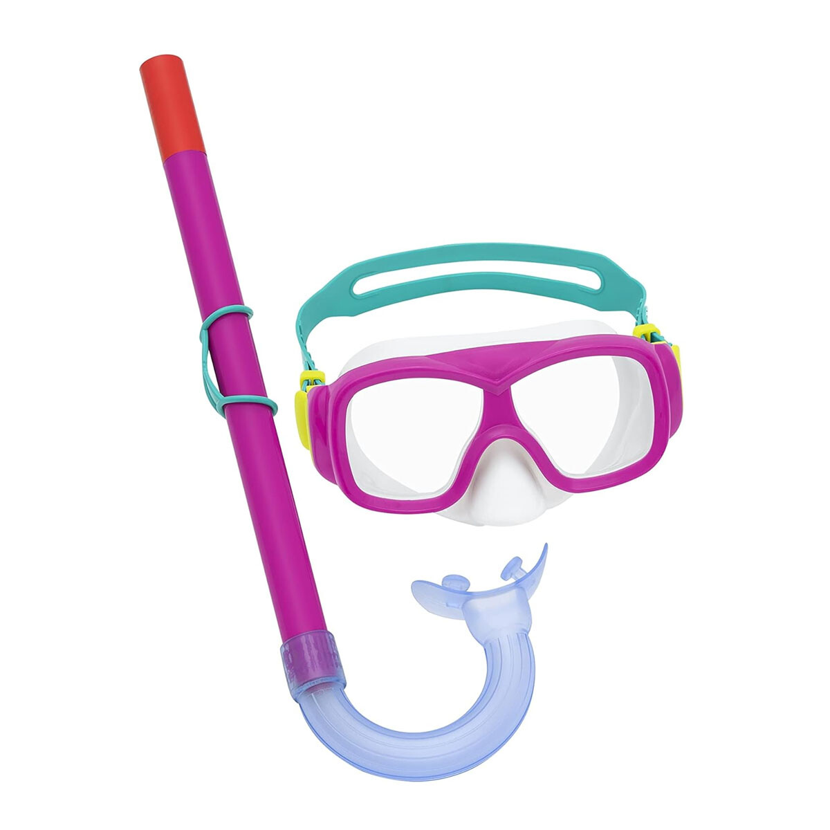 Kit De Buceo Snorkel Clasico Youth Bestway - Fucsia 