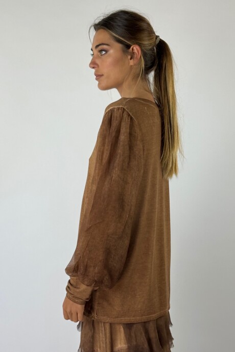 BLUSA GIULIANA Camel