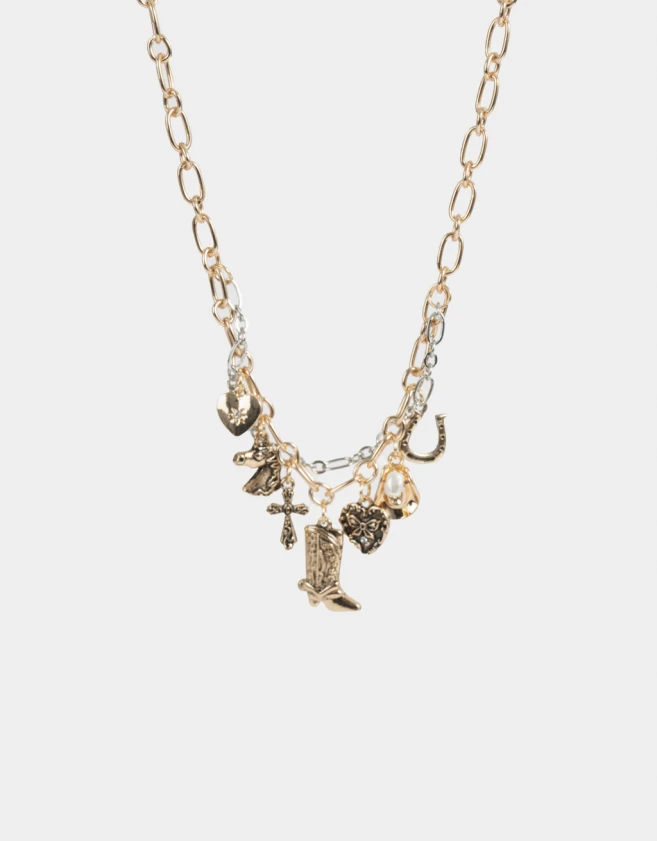 Collares Cortos Multi dijes Collar Corto Multidijes - Dorado
