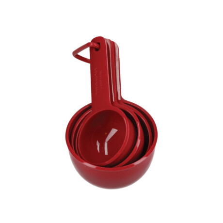 Tazas Medidoras Set 4 Piezas Rojo Tazas Medidoras Set 4 Piezas Rojo