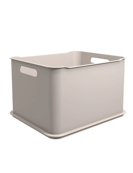 CANASTO PLASTICO RECT 38x32x23CM LIGHT GRAY COZA CANASTO PLASTICO RECT 38x32x23CM LIGHT GRAY COZA