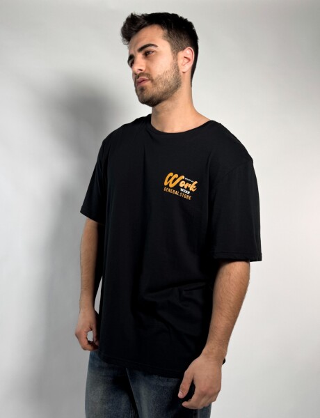 Remera oversize con estampa Ponce Negro