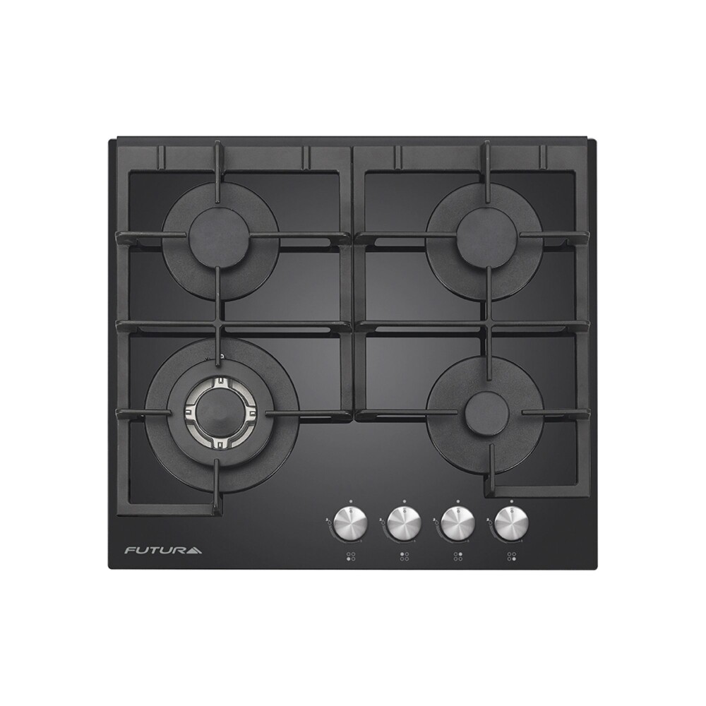 ANAFE FUTURA VITROGAS 4 QUEMADORES FUT-AG600VG-4 negro