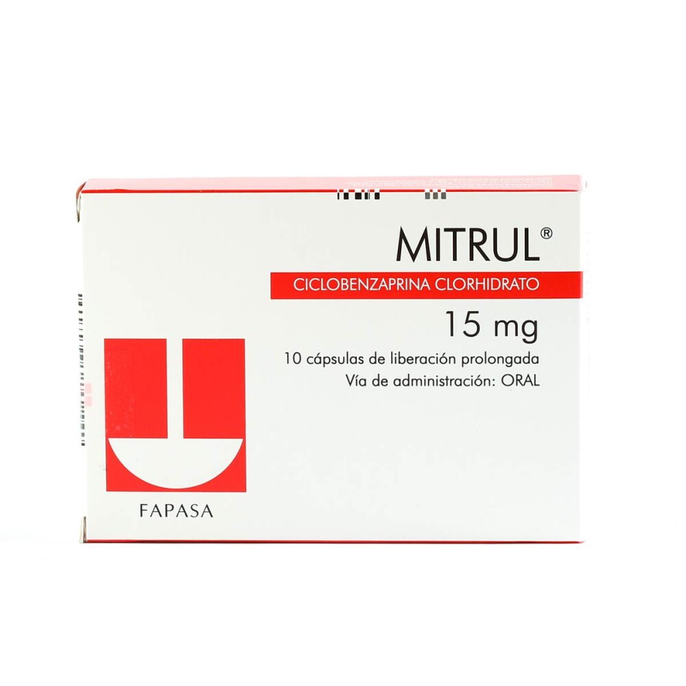 MITRUL 15 MG. CJ X 10 CÁPS. única