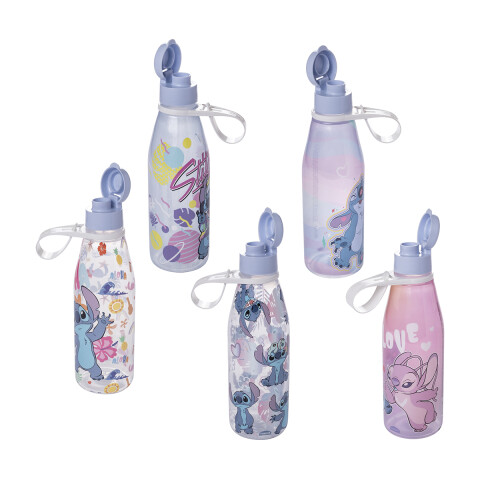 Botella Plástica 530 ml Stitch con Agarre Diseños Surtidos U
