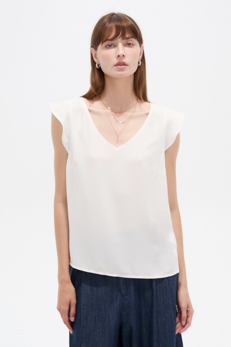 Blusa Area - Marfil / Off White 