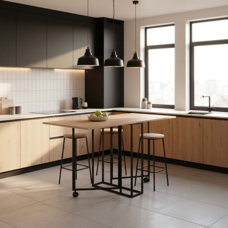 MESA PLEGABLE MDP MARRON MERIN