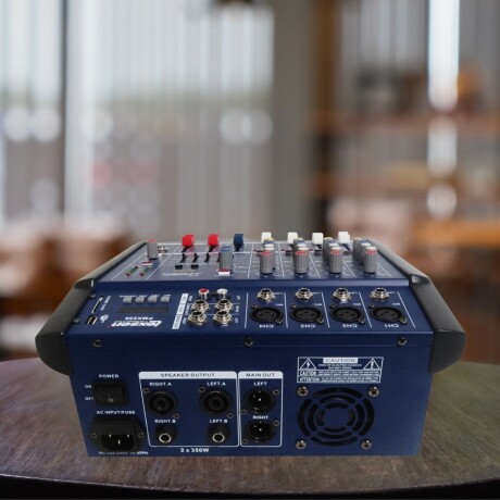 Consola Mixer Potencia Lexsen PMX250 4 Canales 250W con Bluetooth y Efectos Consola Mixer Potencia Lexsen PMX250 4 Canales 250W con Bluetooth y Efectos