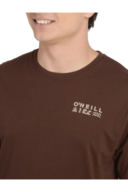 Remera O'Neill Glyphs Café Remera O'Neill Glyphs Café
