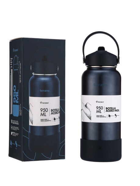 Botella Térmica con Pico 950mL. Azul Metalizado