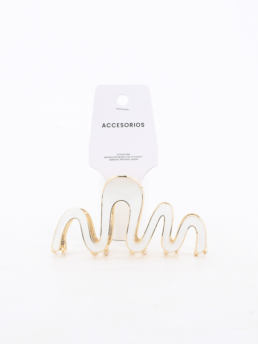 PINZA ONDAS - BLANCO 