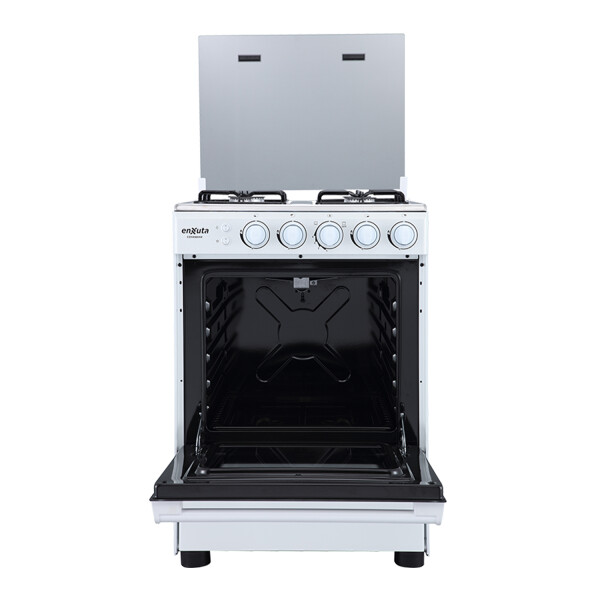 Cocina A Gas Enxuta 4 Hornallas Con Grill Cenx9604i BLANCO