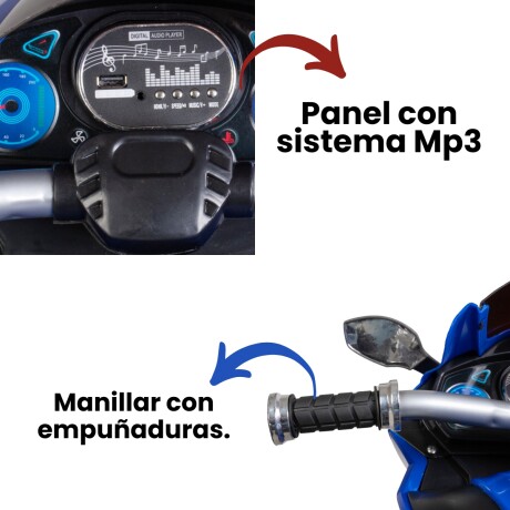 Moto Deportiva Infantil Biemme a Batería Sport Racing AZUL