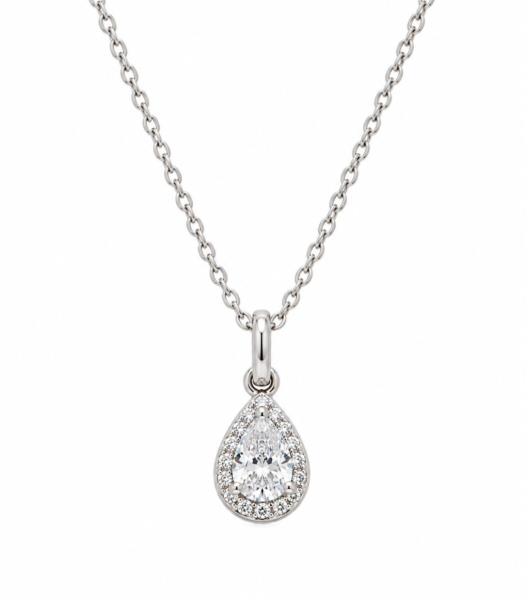 Cadena con colgante modelo gota 