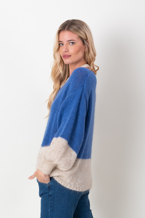 Sweater lana combinado Aero
