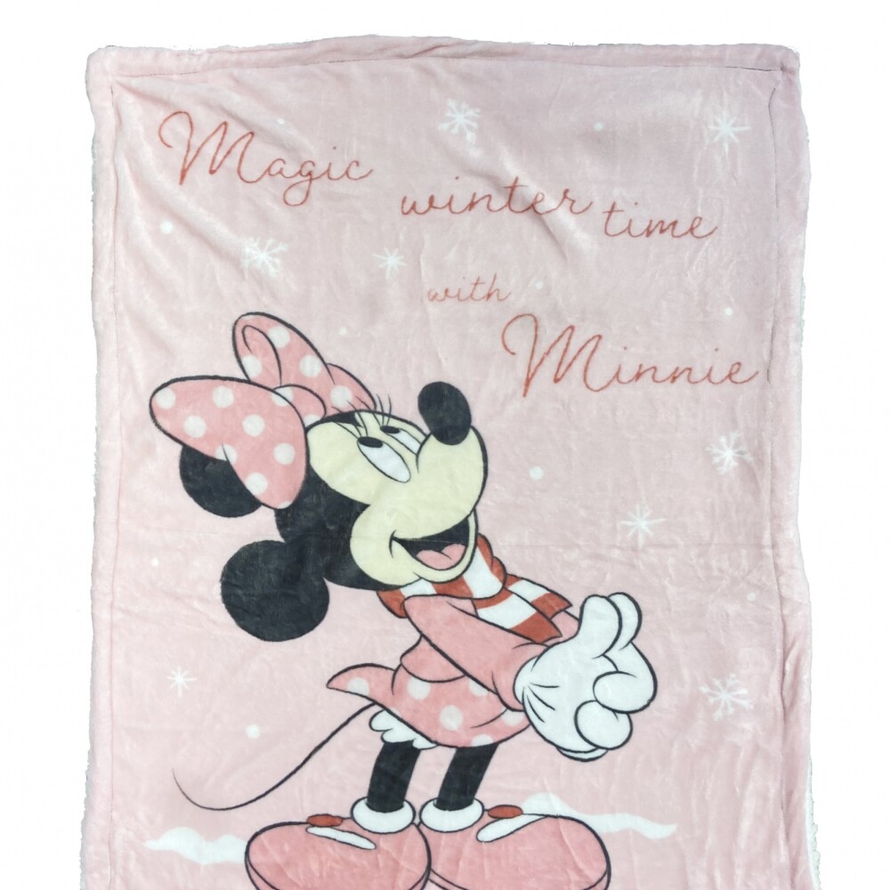 Frazada 70x100 Rosa Minnie PUERICULTURA FRAZADA CORAL/CORD 70*100 MINNIE ROSA