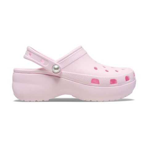 Plataformas Classic Platform Pearl Clog Unisex Pink Milk