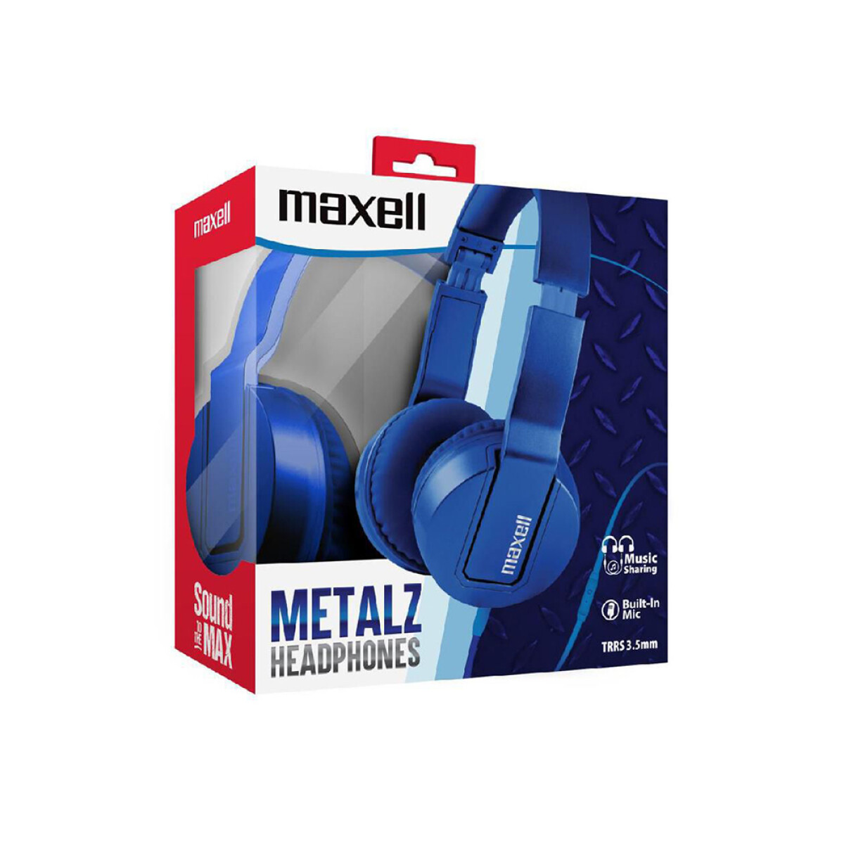 Auriculares Maxell SMS 10 Solid Metalz AZUL Universo Binario