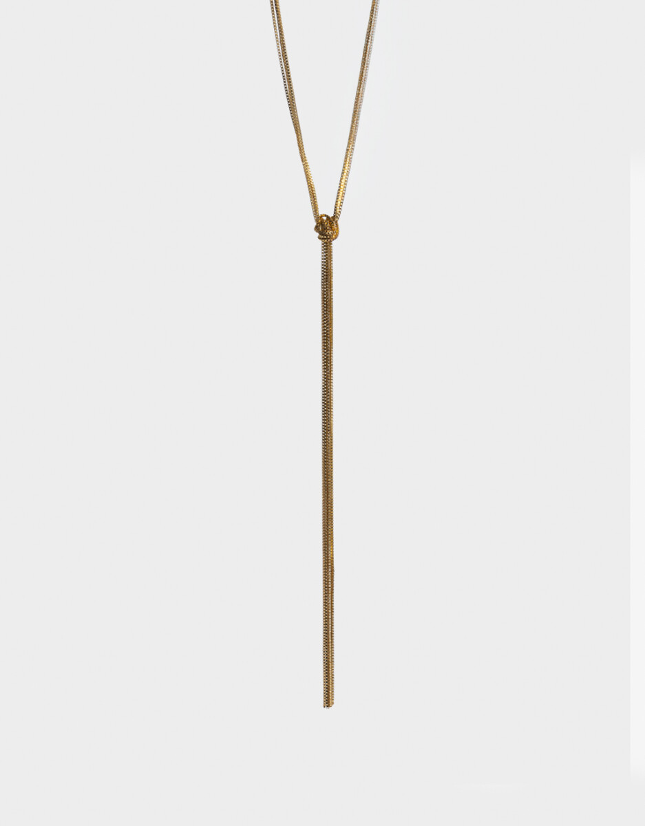 Collar Largo Con Cadenas 