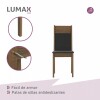 Juego de comedor con tablero de madera y 4 sillas Juego de comedor con tablero de madera y 4 sillas