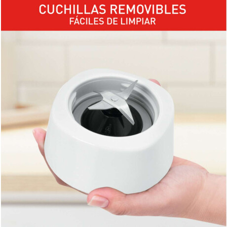 Licuadora Con Jarra De Vidrio Moulinex Powermix 5 Velocidades Color Blanco